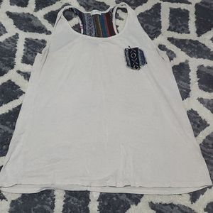 Blu plant aztec tank top
